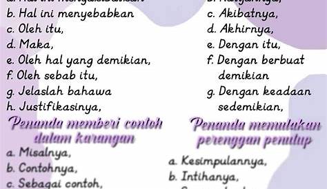 Penanda Wacana Untuk Karangan Bahasa Inggeris : Penanda Wacana Spm