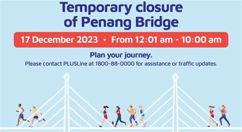penang bridge closure 2023