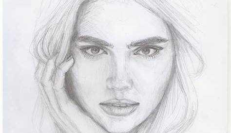 Drawings Of Girls Faces In Pencil Easy Girl face drawing