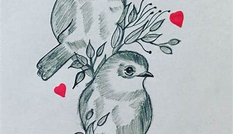 Pencil Drawings Of Love Birds Drawing Viewing Gallery Drawing