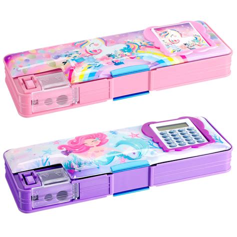 Pencil Case With Sharpener And Calculator