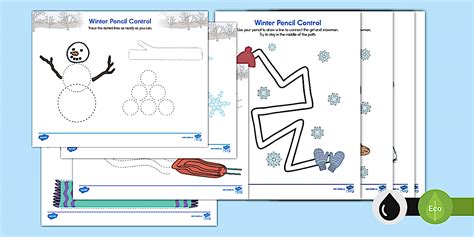 Pencil Control Activity Sheets