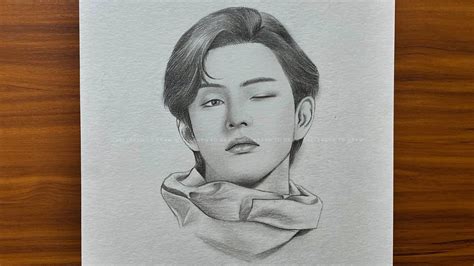 pencil drawing v