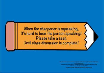 Pencil Sharpener Sign