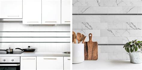 Pencil Tile Border Kitchen Backsplash