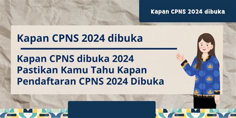 pendaftaran cpns 2024 kapan dibuka