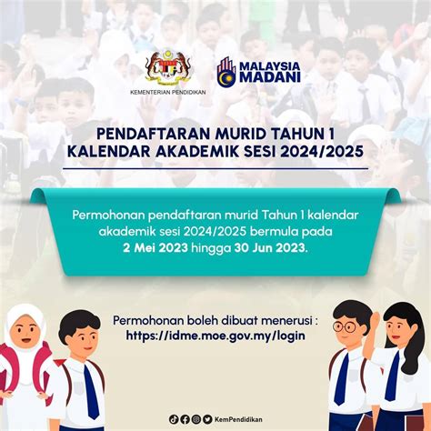 pendaftaran murid tahun 1 2025