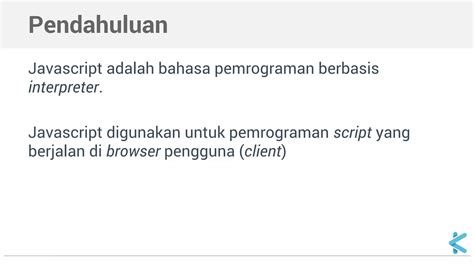 Pendahuluan JavaScript