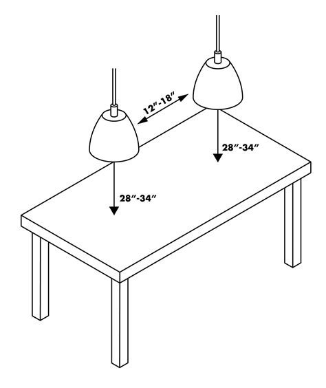 home.furnitureanddecorny.com:pendant light over dining table height