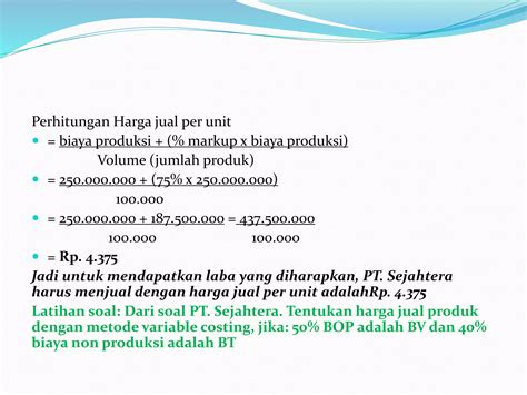 penentuan harga