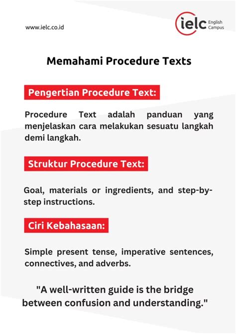 Pengertian Teks Prosedur: Panduan Langkah demi Langkah untuk Pendidikan