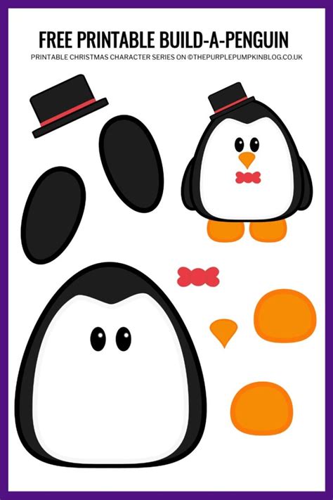 GOOD PENGUIN PATTERN TO PRINT OUT. Penguin crafts preschool, Winter
