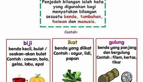 Latih Tubi Penjodoh Bilangan worksheet Malay Language, Kindergarten