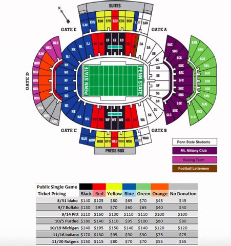 penn state football single game tickets 2023