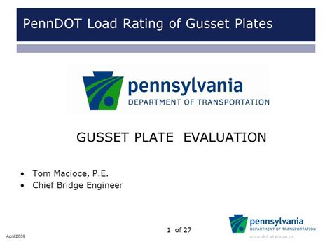 penndot chief bridge engineer