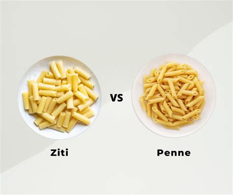 penne pasta vs ziti pasta