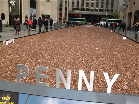 pennies in a million dollars