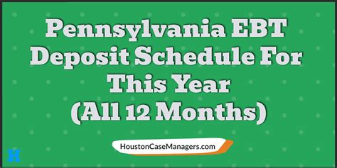 Pennsylvania EBT Payment Dates: Find Out When to Expect Your Benefits