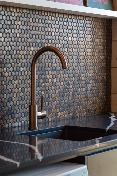 20 Inspirations That Bring Home the Beauty of Penny Tiles
