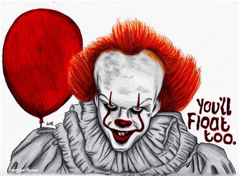 pennywise the clown drawing