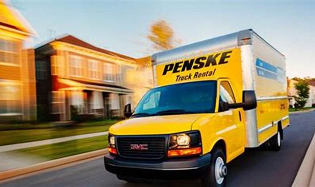 penske bucket truck rental price