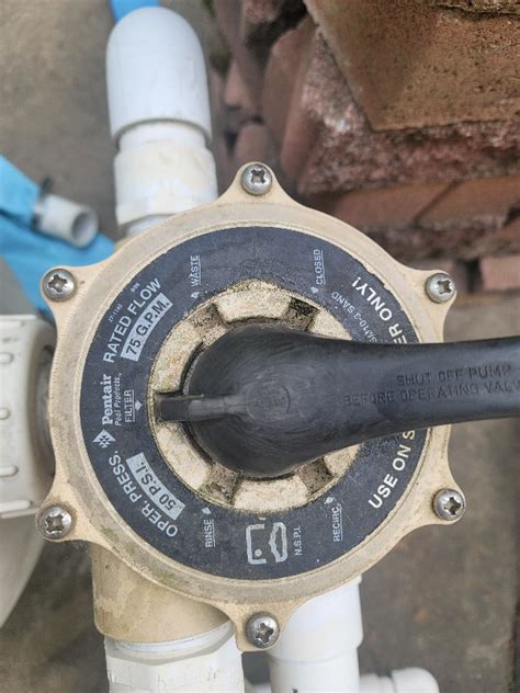 Pentair Pool Filter Valve Leaking