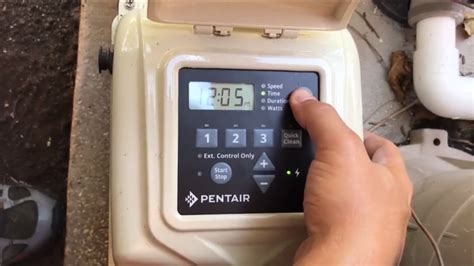 Pentair Variable Speed Pool Pump Programming