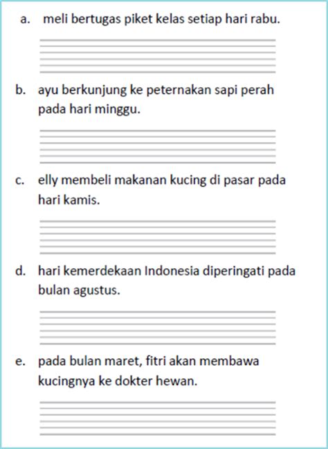 Penulisan Bahasa Indonesia Kelas 2 SD