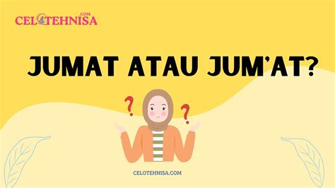 penulisan hari jumat yang benar