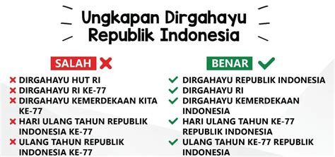 penulisan hari kemerdekaan yang benar