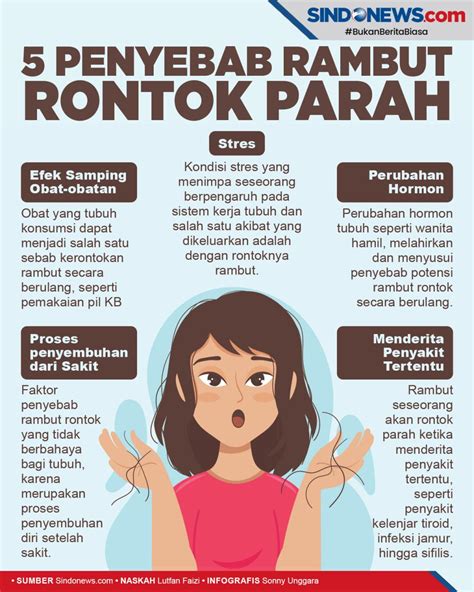 penyebab rambut rontok parah