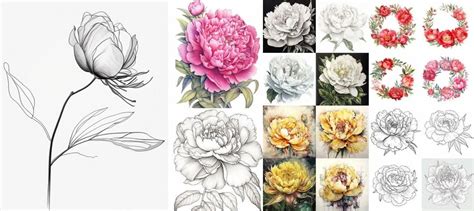 Peony Drawing