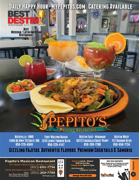 pepitos mexican restaurant menu