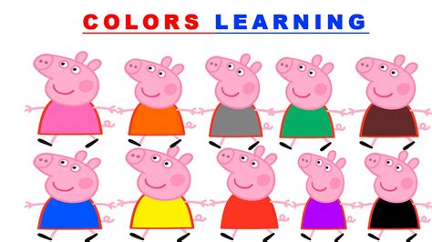 peppa pig color code