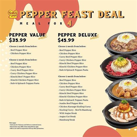 Pepper Lunch Menu Irvine