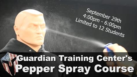 Pepper Spray Techniques