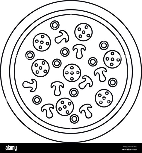 Pepperoni Printable Pepperoni Outline