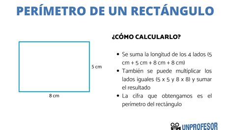 Cual Es El Perimetro De Rectangulo Madesu