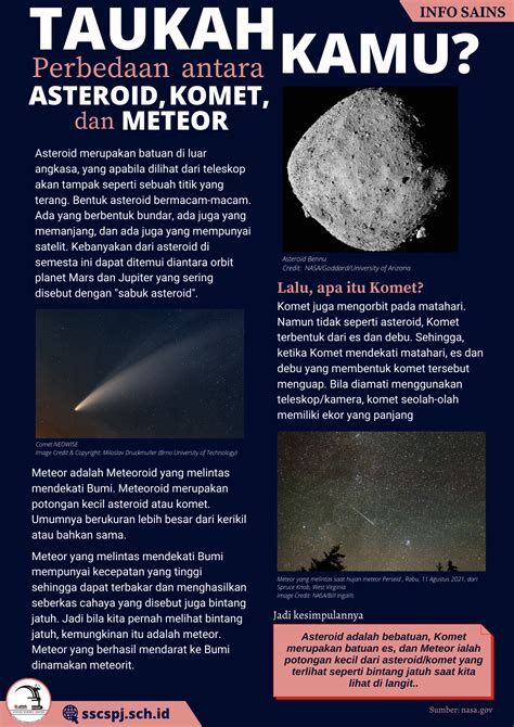 perbedaan meteor dan asteroid
