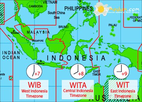 perbedaan zona waktu indonesia