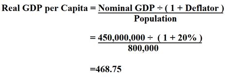 percent change in real gdp per capita formula