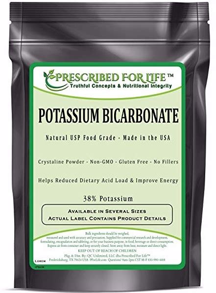 Potassium Bicarbonate Capsules, 200 Capsules (800 MG per