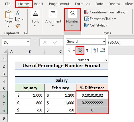 Excel Find Percentage Difference Between Two Columns in Pivot Table