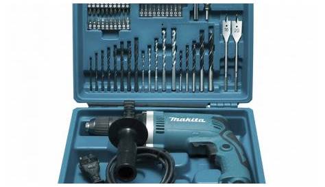 Perceuse A Percussion Makita 710w Kit Accessoires Hp1631kx3 à 1010 W Ø 13 Mm HP2071FJ Pas