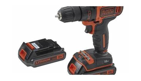 Perceuse Visseuse Black Et Decker 18v Lithium Castorama + ASD184KBQW visseuse 18V LiIon Avec