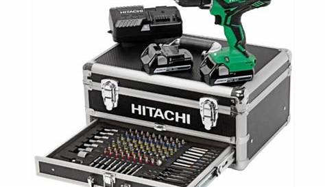 Perceuse Visseuse Hitachi 18v 25ah 2 Batteries Chargeur En Coffret Kc18djlf KC18DJLF Sans Fil 18V .5Ah