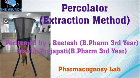 Percolator Definition In Pharmacy