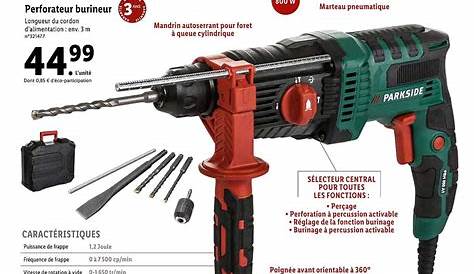 Perforateur Burineur Lidl Parkside Pbh 1500 Hammer Drill PBH A1 Unpacking YouTube