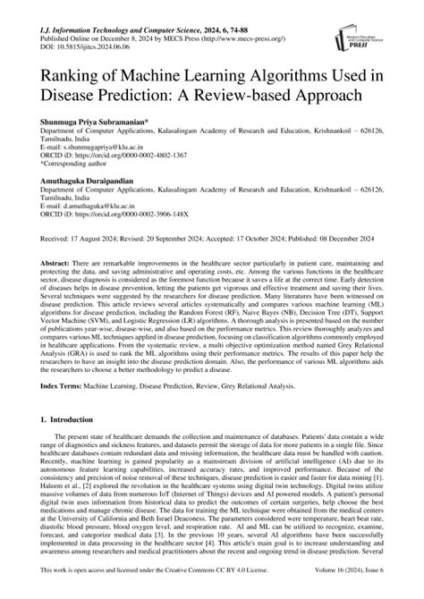 (PDF) A Fast Algorithm for Heart Disease Prediction using Bayesian