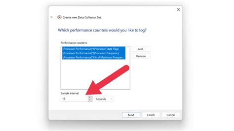 Performance Monitor Sample Interval